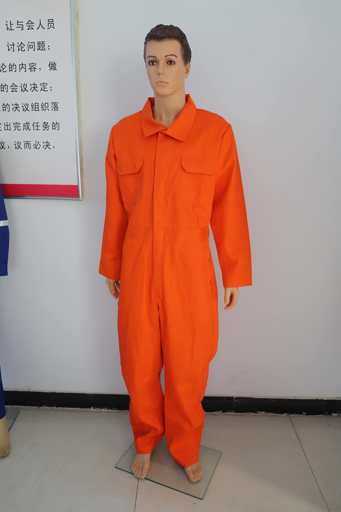 Orange working clothes